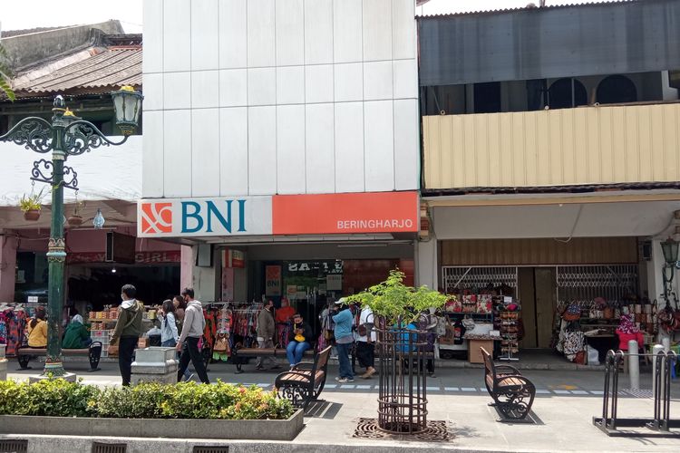 Kantor BNI Beringharjo sebelum ditutup pada Jumat (11/9/2020)