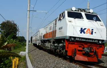 Ilustrasi kereta api.