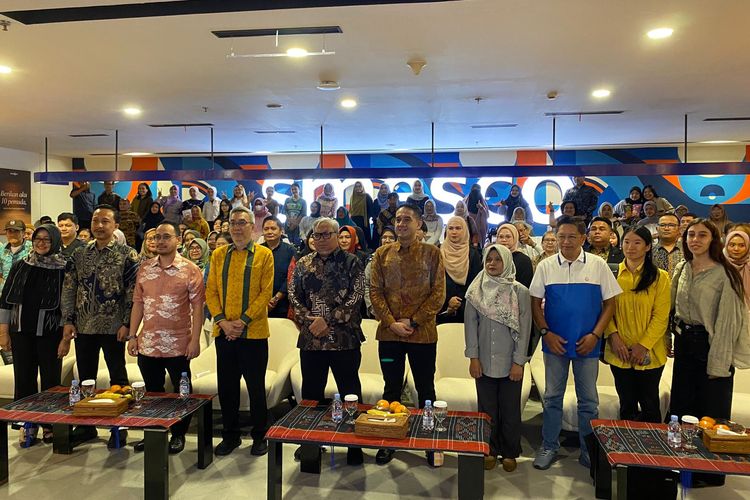 Peserta UMKM dalam acara Meet the Market Road to InaBuyer 2026, Rabu (11/2/2026). 