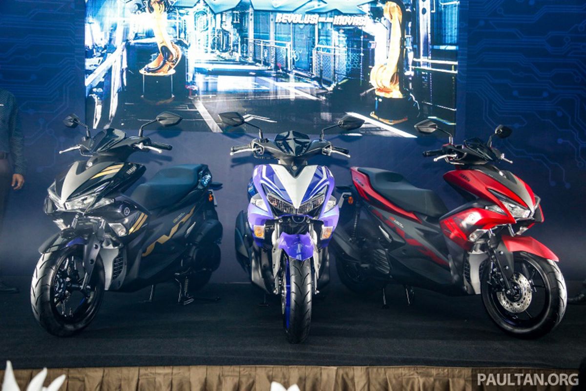 Yamaha NVX atau dikenal sebagai Aerox 155 di Indonesia, meluncur di Malaysia dengan banderol jauh lebih mahal.