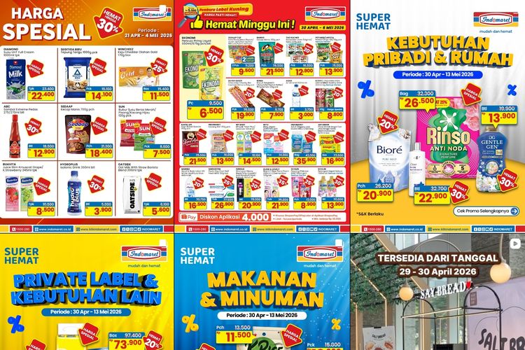 Promo Indomaret Hari Ini 30 April 2026, Kebutuhan Pribadi Diskon 30 Persen