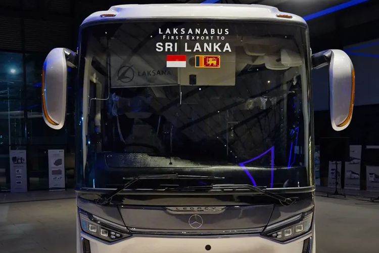 Bus buatan Karoseri Laksana yang di Impor ke Sri Lanka