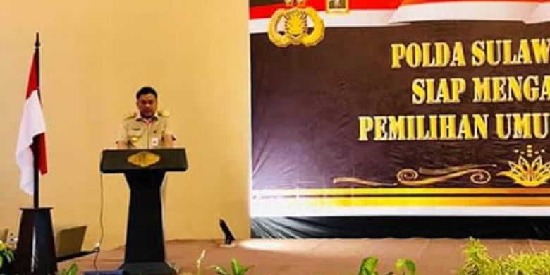 Gubernur Sulawesi Utara Olly Dondokambey dalam Rapim TNI-Polri terkait pemilu dan pilpres tahun 2019, di Hotel Peninsula Manado, pada awal februari 2019 ). 