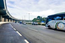 Hati-hati Berkendara, Ada Pemasangan Rambu Portal di Tol Japek