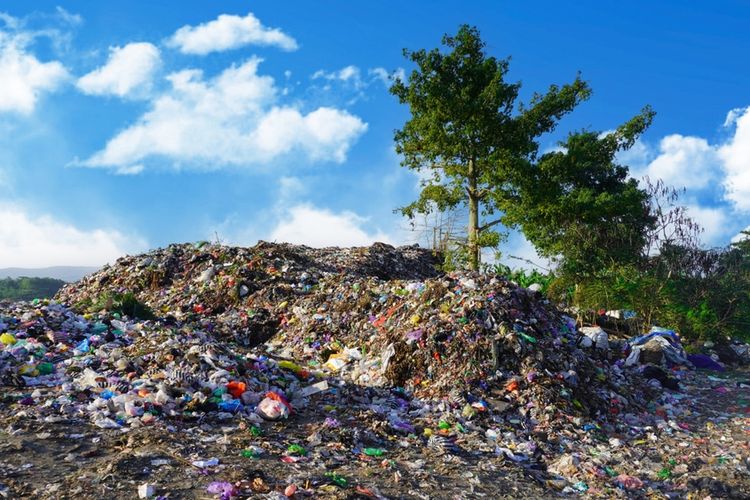 Ilustrasi sampai di salah stau tempat pemrosesan akhir (TPA) di Indonesia.