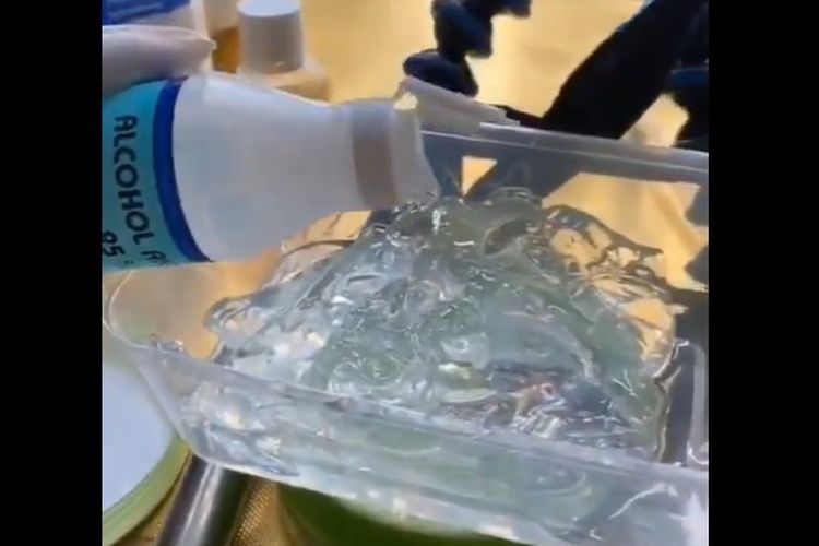 Viral Video Pembuatan Hand Sanitizer Dengan Campuran Gel Lidah Buaya Halaman All Kompas Com