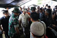 Kunjungi Posko Erupsi Marapi, Prabowo Apresiasi Prajurit TNI