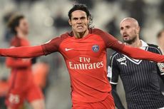 Dua Gol Cavani Warnai Kemenangan Telak PSG atas Bordeaux