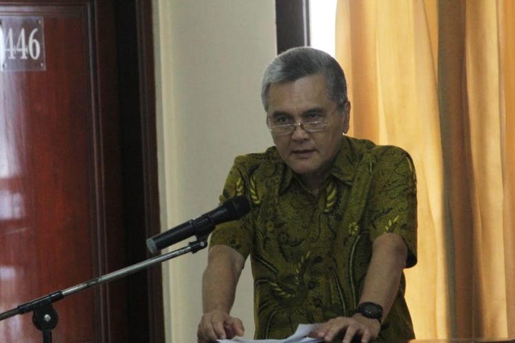 Kepala Dinas Pariwisata Kabupaten Bondowoso Harry Patriantono, dalam Focus Group Discussion (FGD) Pengembangan Produk Ekowisata Kabupaten Bondowoso di Palm Hotel Bondowoso, Jawa Timur, Kamis (28/3/2019).