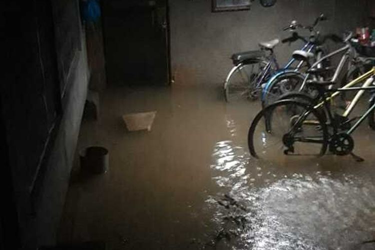 Banjir di Kelapa Gading Vespa, Pegangsaan Dua, Jakarta Utara, Selasa (25/2/2020)