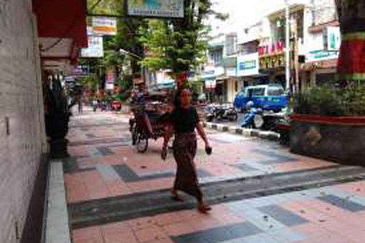 Kawasan Pecinan, Jalan Pemuda Kota Magelang, lokasi terjadinya penembakan misterius tiga hari terakhir, Jumat (22/4/3016).