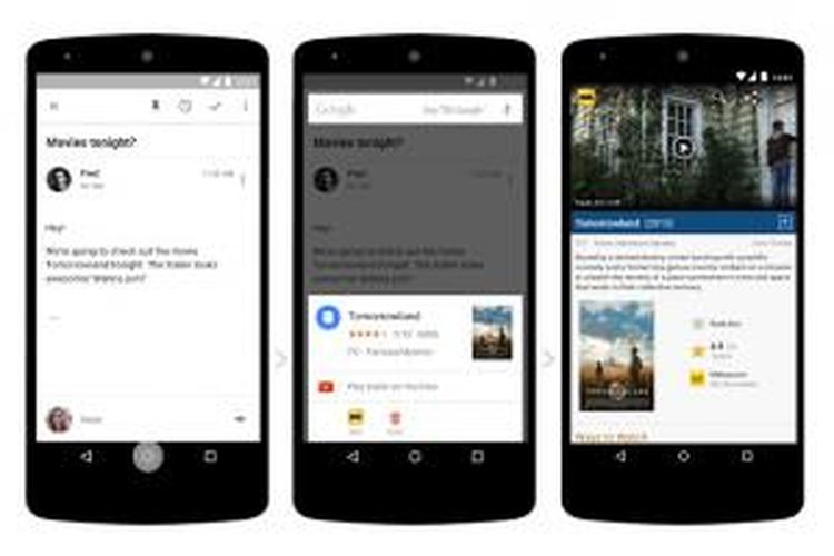 Fitur Now on Tap pada Google Now