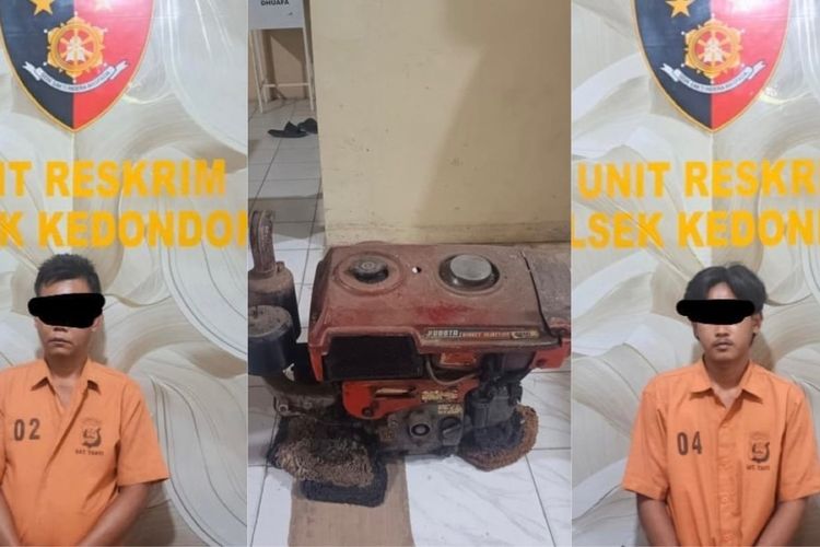 Bapak dan Anak di Lampung Kompak Curi Mesin Traktor, Kini Ditahan dalam Satu Sel