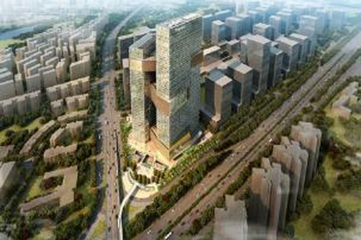 Tencent Tower dikerjakan desainnya oleh NBBJ.