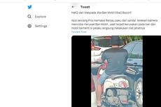 Video Viral Pengendara Motor Diduga Mencoba Membuat Ban Mobil Bocor dengan Sandal Paku, Polisi Cari Si Pelaku
