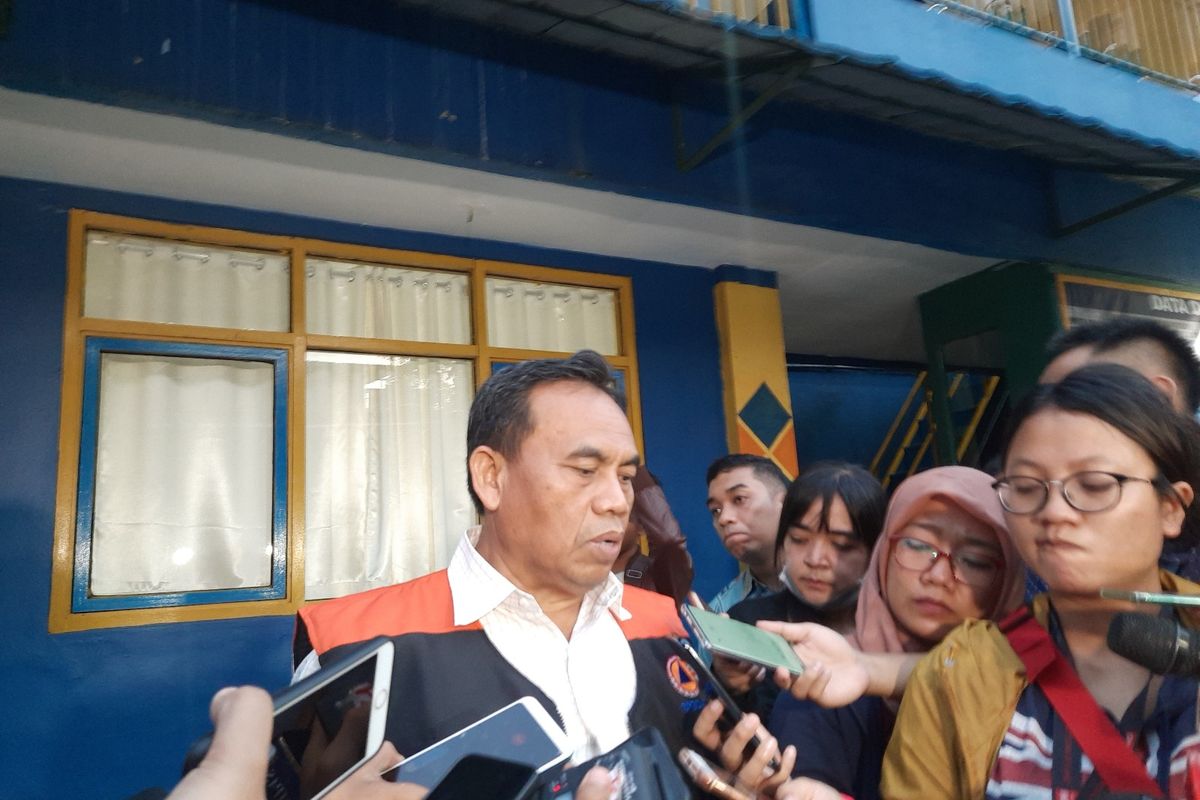 Sekretaris Daerah DKI Jakarta Saefullah di Pintu Air Manggarai, Jakarta Pusat, Selasa (25/2/2020)