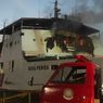 Sedang Diperbaiki, Kapal Feri Terbakar di Pelabuhan Dukuh Raya Lembar