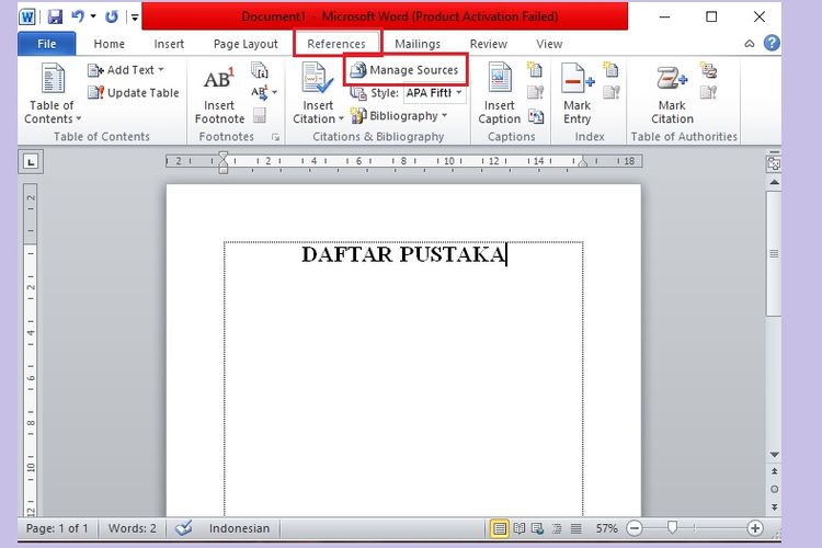 Cara Membuat Daftar Pustaka Secara Otomatis Di Microsoft Word 