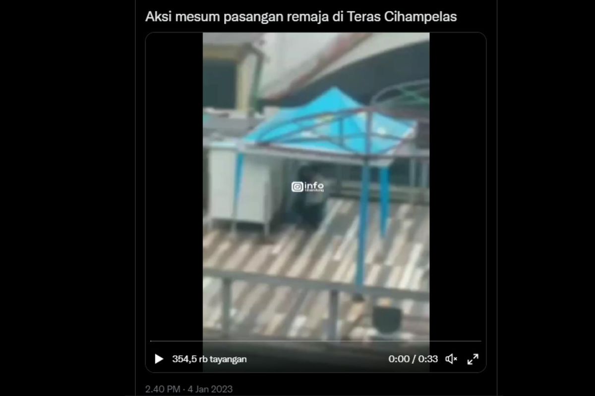 Heboh Video Mesum Remaja di Teras Cihampelas, Ini Kata Pemkot Bandung  Halaman all - Kompas.com