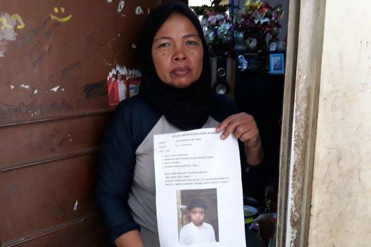 Misliyati (50) yang kehilangan anak keduanya, Del Piero, saat ditemui di Rusun Albi, Cakung, Jakarta Timur pada Sabtu (12/10/2019).