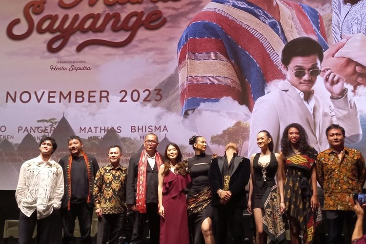 Acara gala premiere film Nona Manis Sayange di Epicentrum, Jakarta Selatan, Jumat (27/10/2023). 