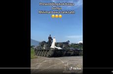 Viral, Video Anggota TNI Foto Prewedding Pakai Tank, Ini Penjelasan Kadispenad