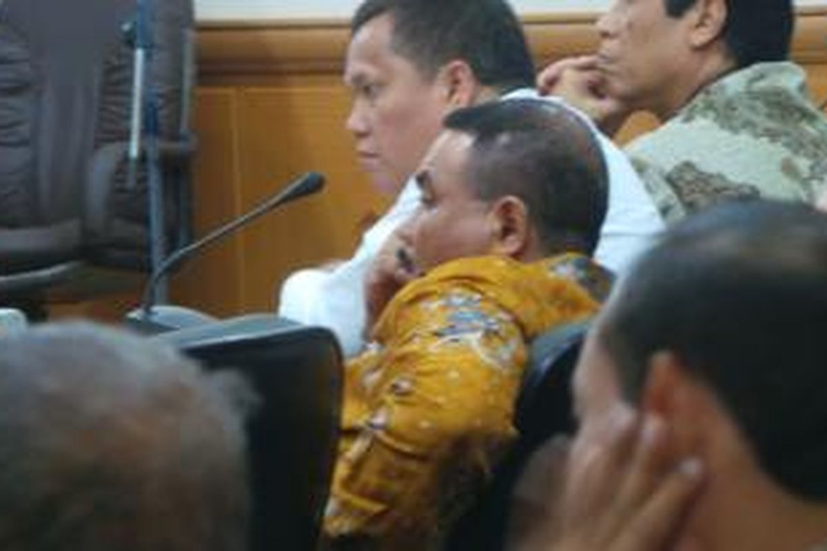 Anggota DPRD DKI Muhammad Ongen Sangaji di Musrenbang di Wali Kota Jakarta Timur. Kamis (2/4/2015).