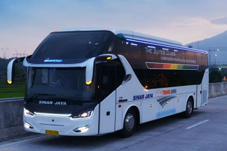 Ilustrasi armada bus. 