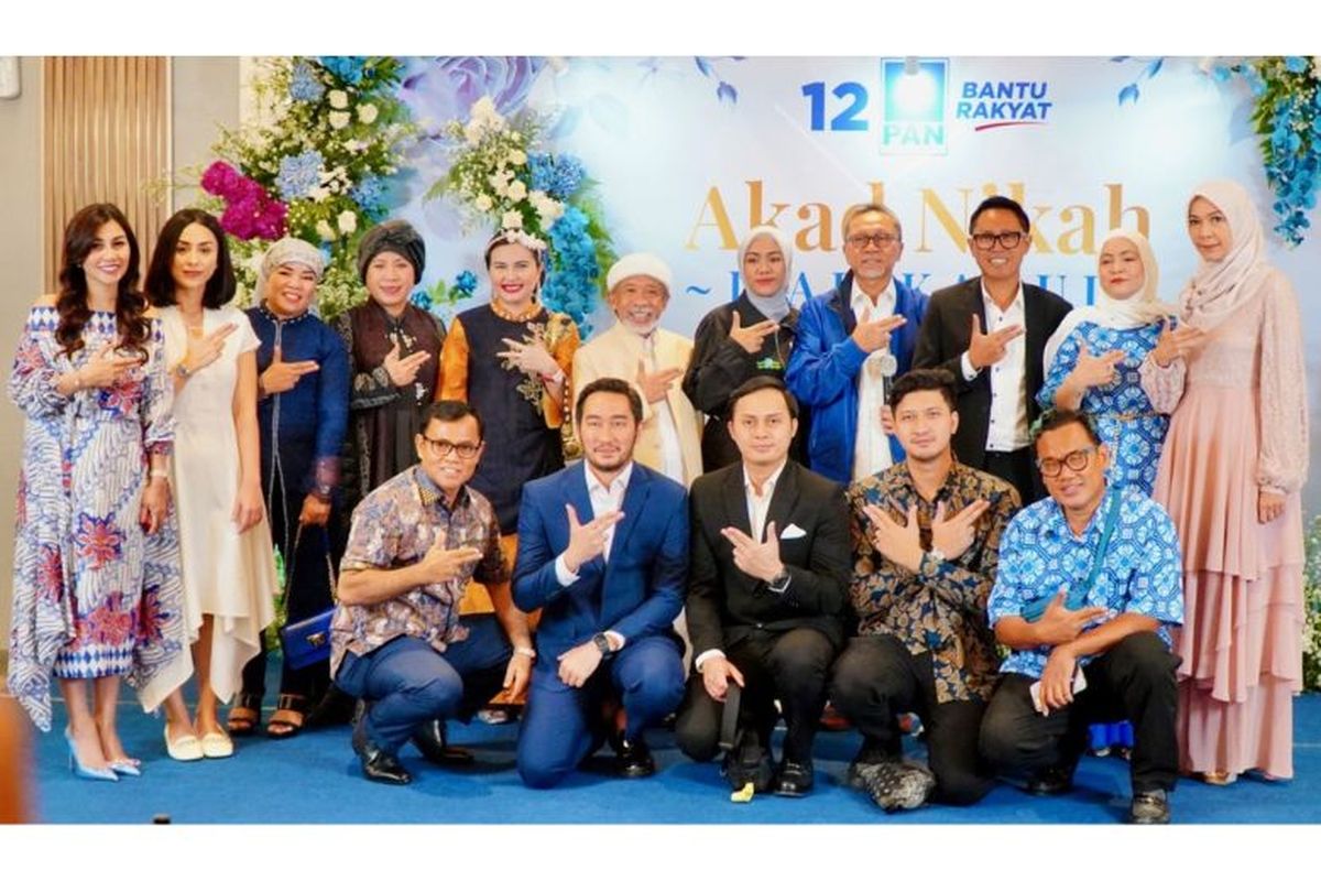 PAN meluncurkan iklan politik bertajuk Akad Nikah PAN di Kantor DPP PAN.