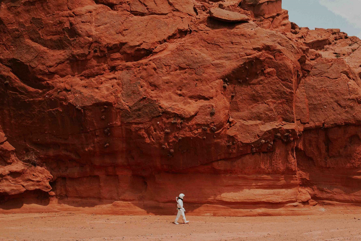 Ilustrasi koloni di Mars