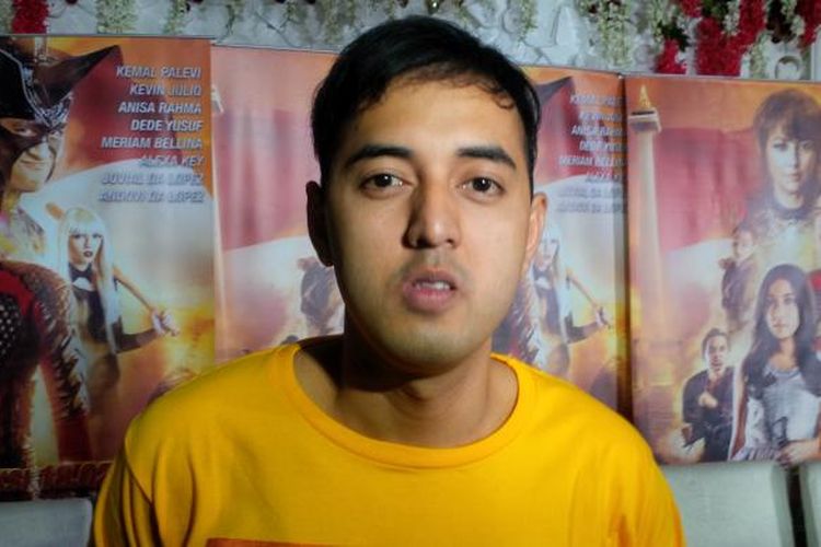 Artis peran dan komika Kemal Palevi hadir dalam jumpa pers film Jagoan Instan, di Grand Central Chinese Restaurant, Bulungan, Kebayoran Baru, Jakarta Selatan, Rabu (10/2/2016).