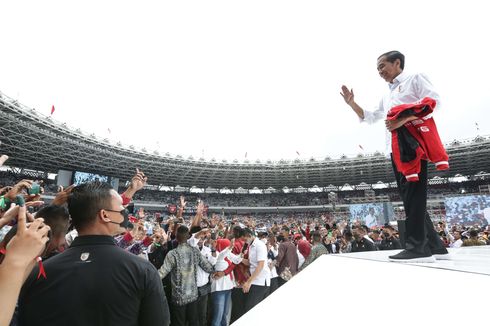 Relawan Jokowi Bantah Bohongi Peserta Acara di GBK dengan Undangan Pengajian