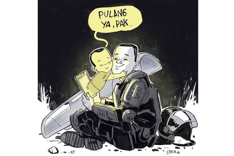 Hasil karya komikus Sheila Rooswitha P.