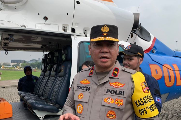 Kepala Biro Penerangan Masyarakat Divisi Humas Polri Brigjen Pol Trunoyudo Wisnu Andiko di Lapangan Monas, Jakarta, Rabu (3/4/2024).