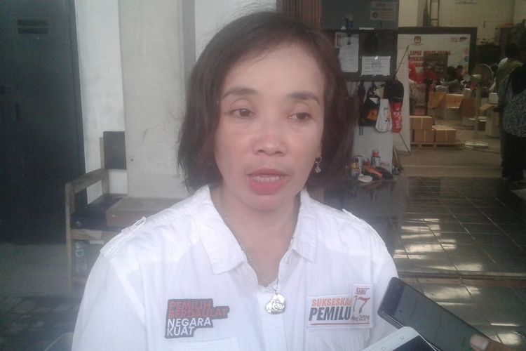 Ketua KPU Surakarta Nurul Sutarti di Solo, Jawa Tengah, Senin (25/3/2019).