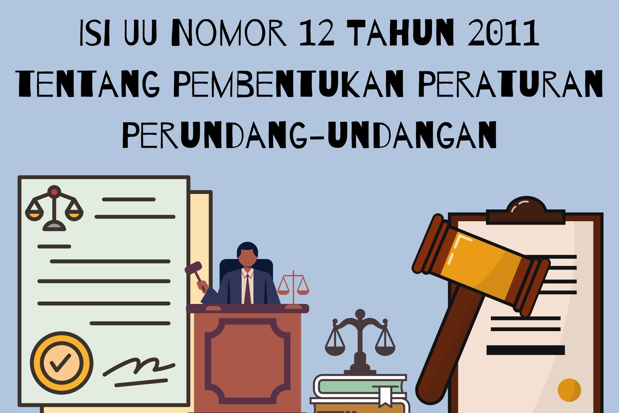 Isi UU Nomor 12 Tahun 2011 tentang Pembentukan Peraturan Perundang-undangan