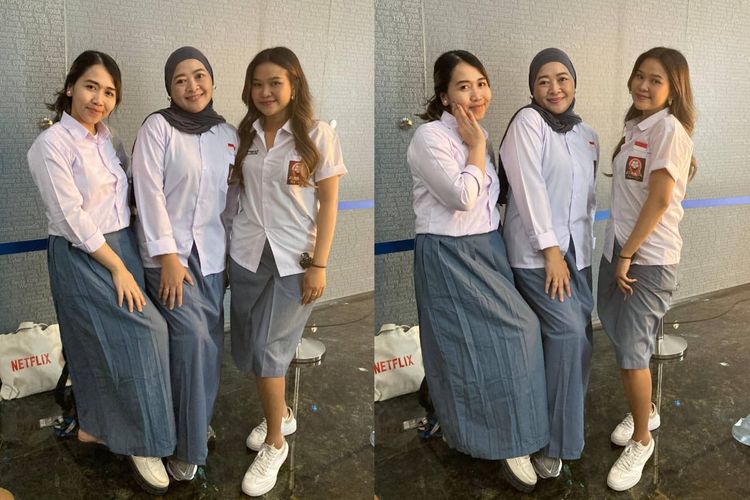 Karyawan Kompas.com mengenakan kostum bertema Back to School untuk meramaikan puncak HUT Ke-30 Kompas.com di Menara Kompas, Jakarta Pusat, pada Senin (15/9/2025).