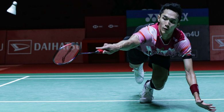 Badminton world number three and home hero Jonatan Christie secured his first Indonesia Masters title in Istora Senayan Sports Complex, Jakarta Sunday, January, 29 2023. 