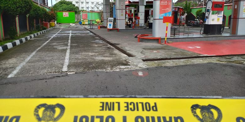 Sebuah ledakan besar terjadi di SPBU Jalan Letjen Suprapto, Pringgokusuman, Kota Yogyakarta, Selasa (27/5/2025) siang