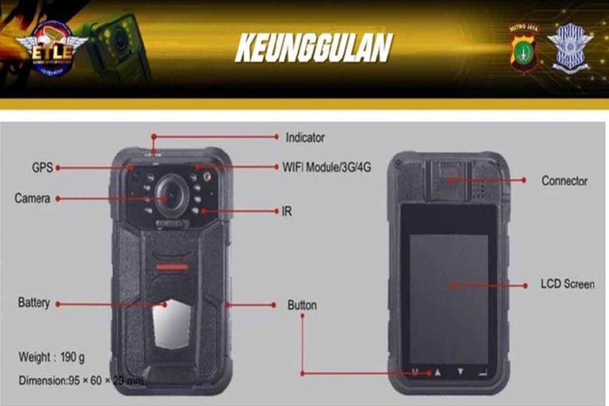 Body camera di seragam polantas