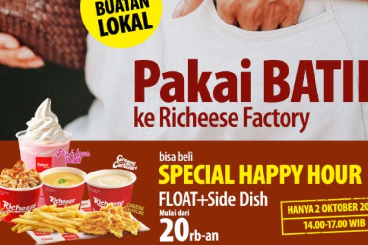 6 Promo Makanan Spesial Hari Batik Nasional 2026, Pakai Batik Bisa Gratis Bakso