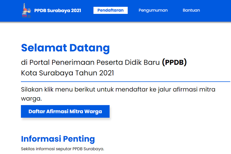 Penerimaan Peserta Didik Baru (PPDB) 2021 jenjang SMP di Surabaya dibuka melalui 6 jalur pada bulan Juni ini.