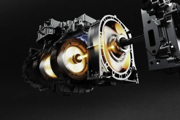 Ilustrasi kerja mesin rotary Mazda
