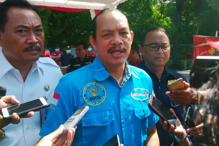 Deputi Pemberantasan Badan Narkotika Nasional (BNN), Irjen Pol Arman Depari di Solo, Jawa Tengah, Minggu (31/12/2017).