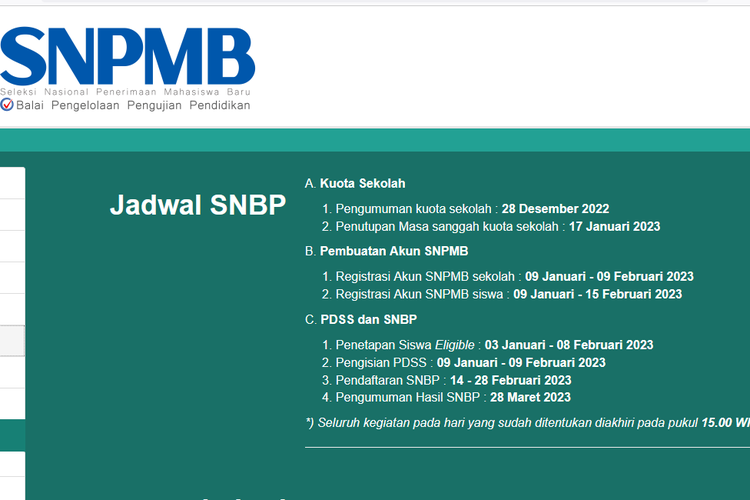 Jadwal SNBP 2023, syarat SNBP 2023.