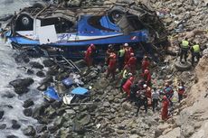 Bus Jatuh dari Tebing Ketinggian 80 Meter di Peru, 36 Tewas