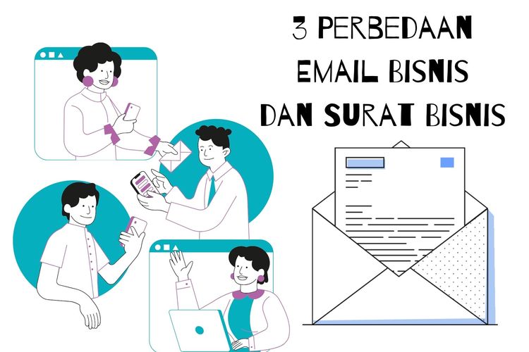 Salah satu perbedaan email bisnis dan surat bisnis adalah bentuknya. Email bisnis berbentuk soft copy, sedangkan surat bisnis bentuknya hard copy.