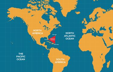 Perkiraan letak Segitiga Bermuda atau Bermuda Triangle.