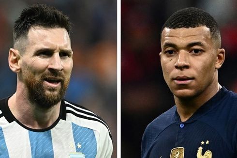 Final Piala Dunia 2022, Mbappe Tak Pernah Kalah Lawan Lionel Messi