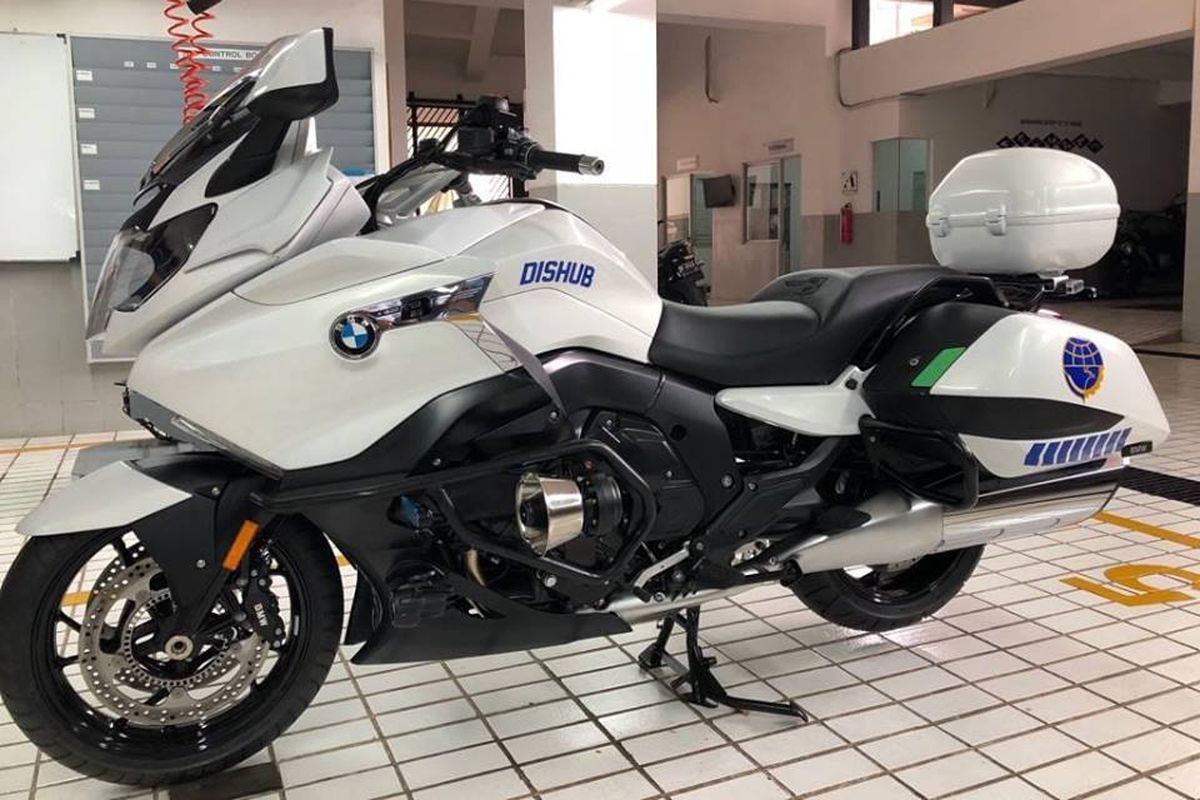 BMW K 1600 B yang kini menjadi motor Dinas Perhubungan DKI Jakarta.